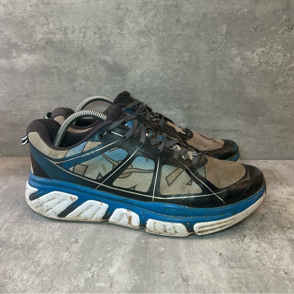 Hoka One One Infinite Running Shoes Mens sz 10 - blue - Picture 1 of 7